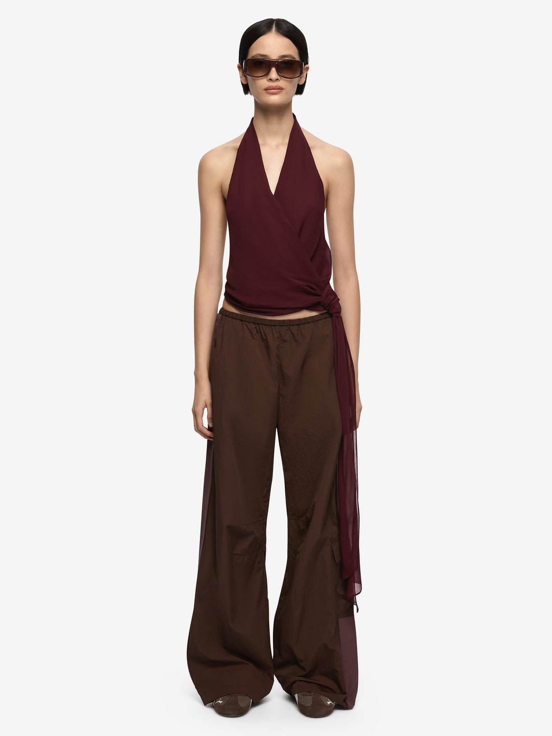 ATIRA PANT - CHOC/PLUM