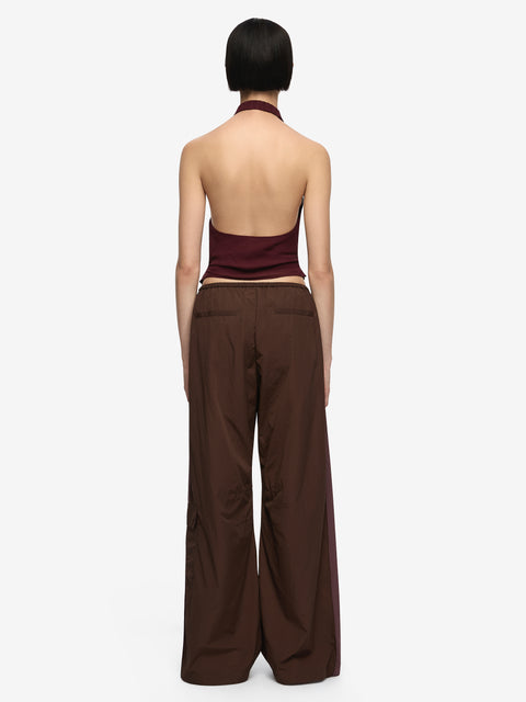 AMANDA HALTER TOP - RAISIN