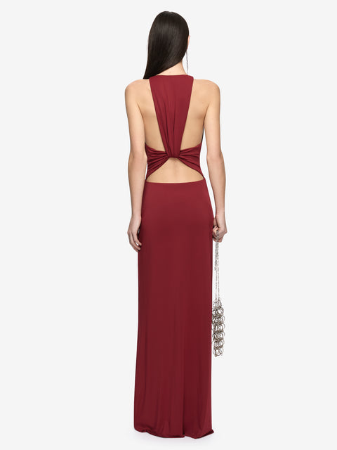 THALIA V MAXI DRESS - SYRAH