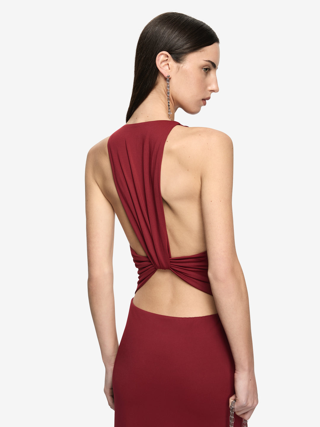 THALIA V MAXI DRESS - SYRAH