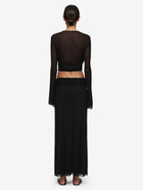 ISABELLA LONG SLEEVE TOP - BLACK
