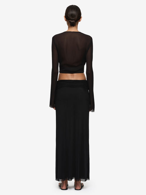 EVA MAXI SKIRT - BLACK