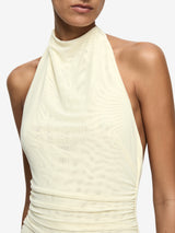JASMIN HALTER DRESS - LEMON SORBET