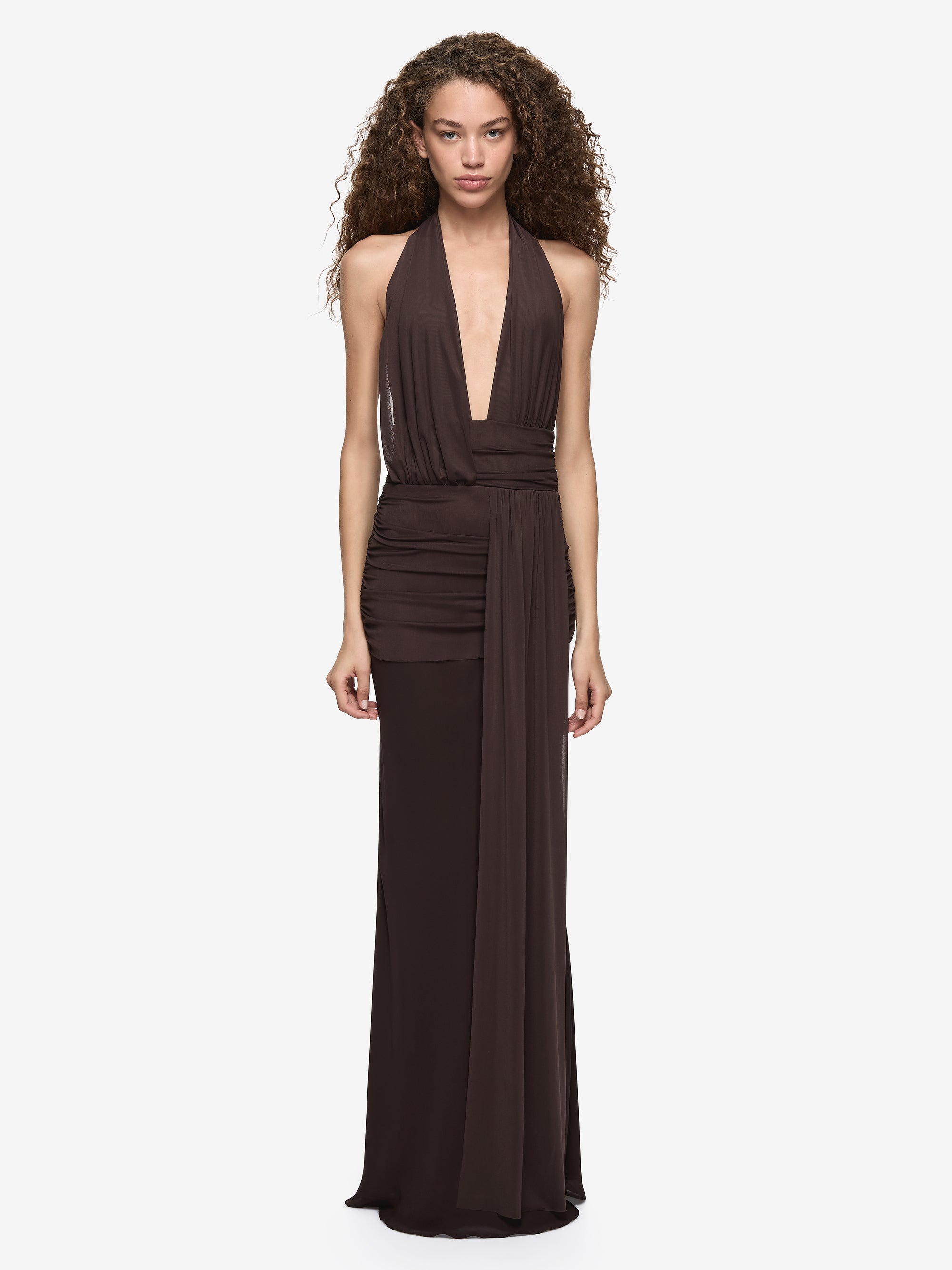 CASSIS DRAPE MAXI DRESS