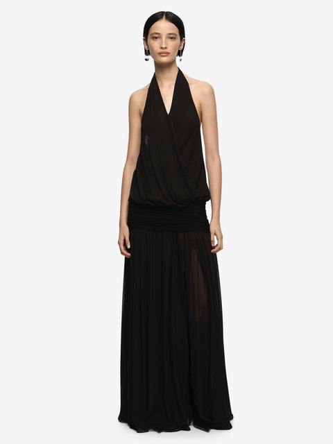 JASMIN V MAXI DRESS - BLACK