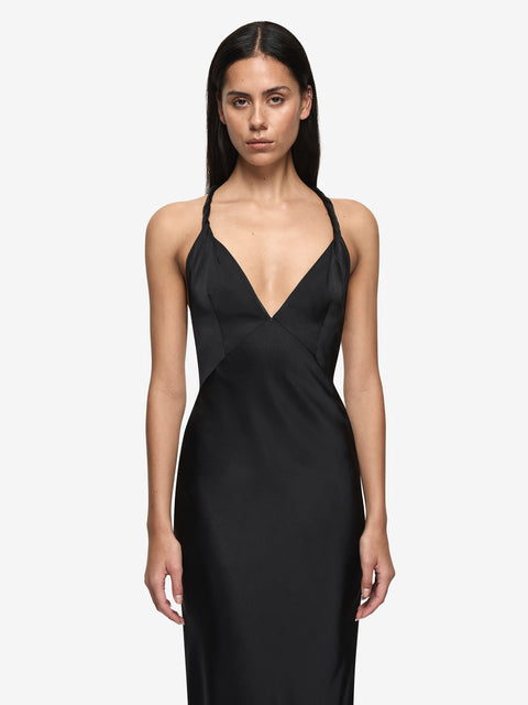 DAKOTA V MAXI DRESS - BLACK
