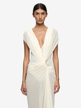 LEIA DRAPE GOWN - BUTTERCREAM
