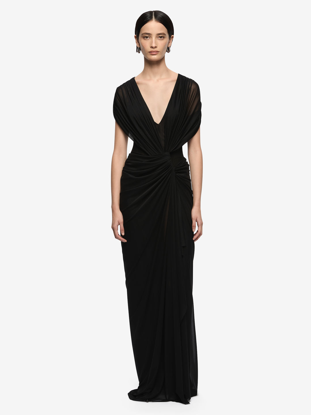bec and bridge black linen dress Bec + Bridge - CINDER TWIST MAXI DRESS - BLACK