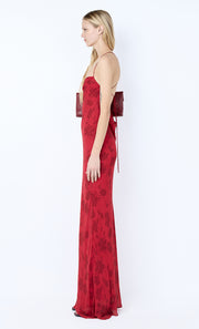 RUBY SLIP MAXI DRESS - CHERRY FLORAL