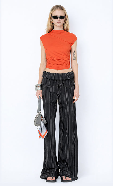 SOLENNE TOP - PERSIMMON