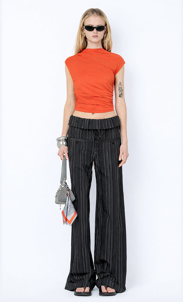 SOLENNE TOP - PERSIMMON