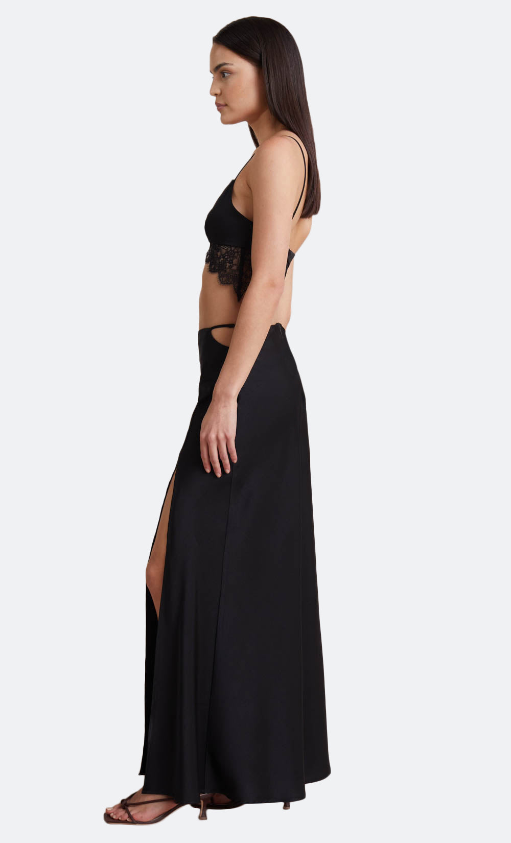 CAMILLE MAXI SKIRT - BLACK