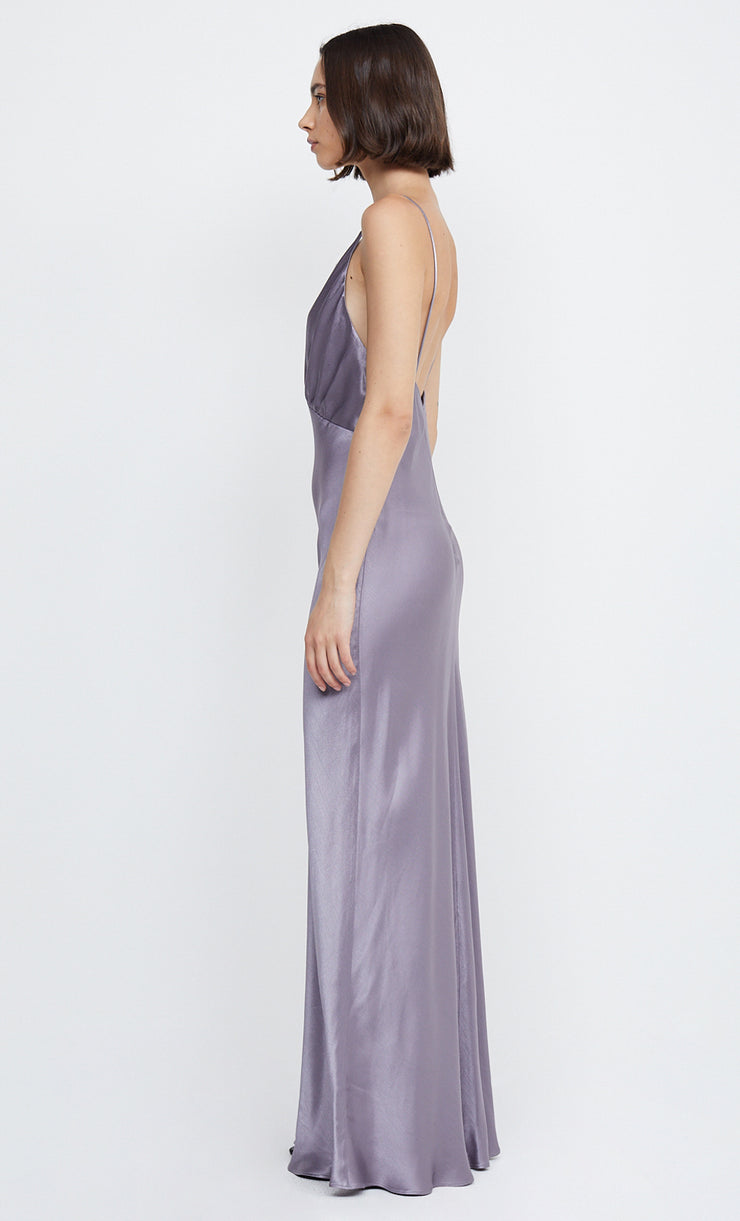 LORELAI V MAXI DRESS - LAVENDER ASH