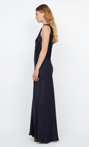 ROMA ASYM DRESS - INK