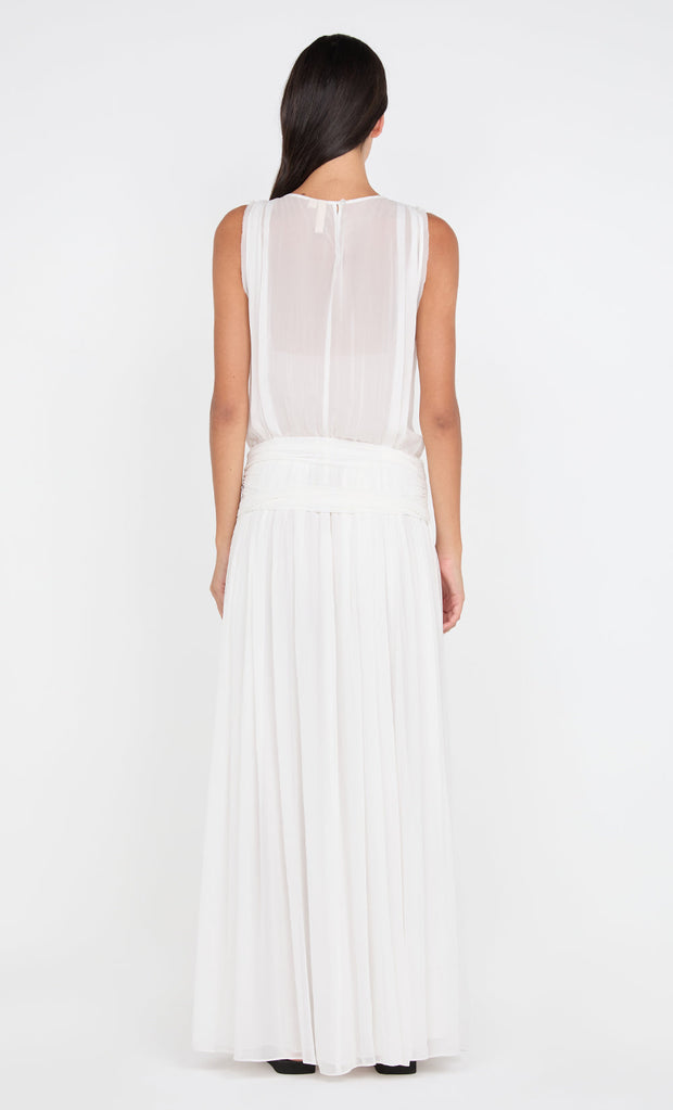 RHONE DROP WAIST DRESS - IVORY