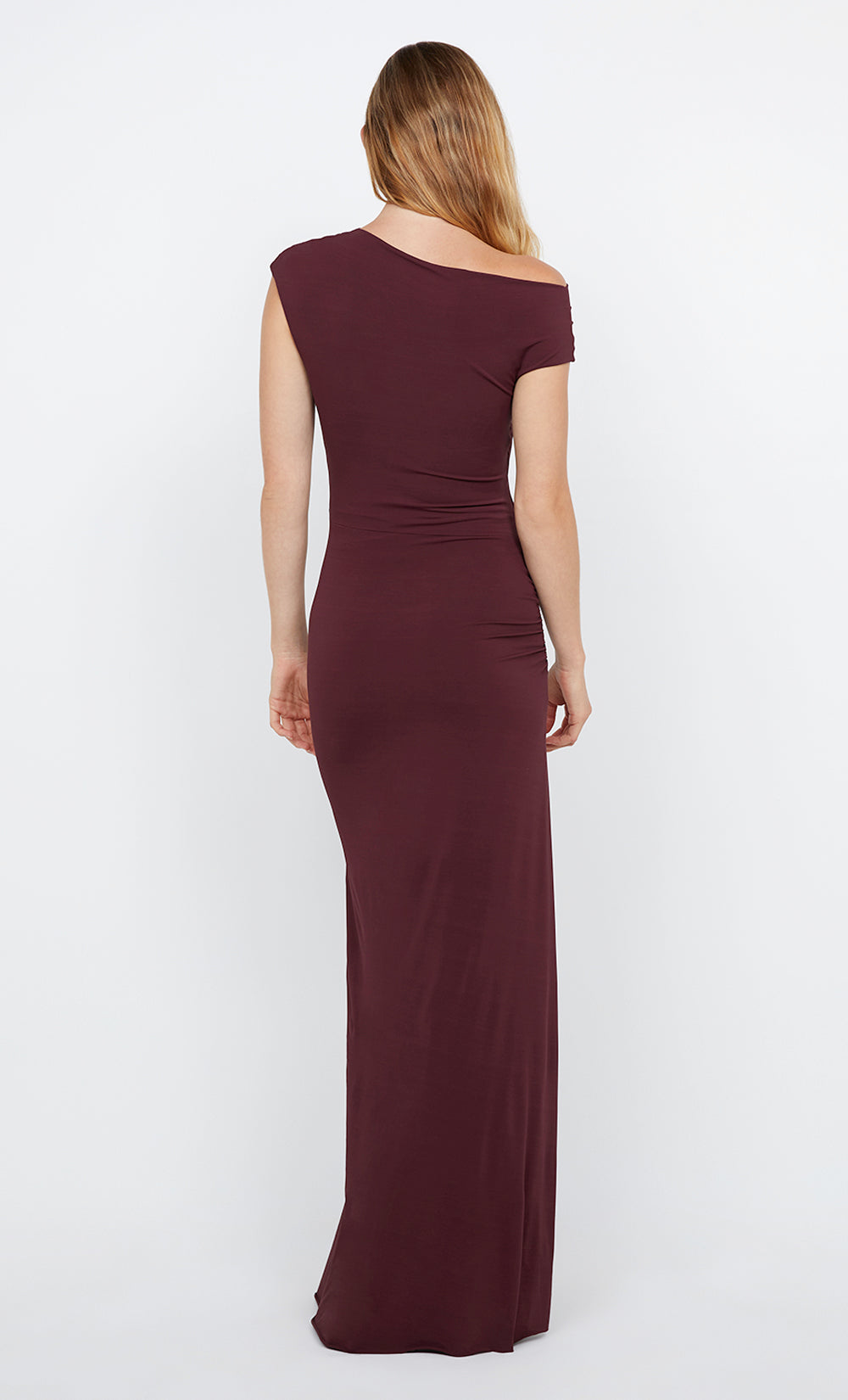 SONNIE ASYM MAXI DRESS - PLUM