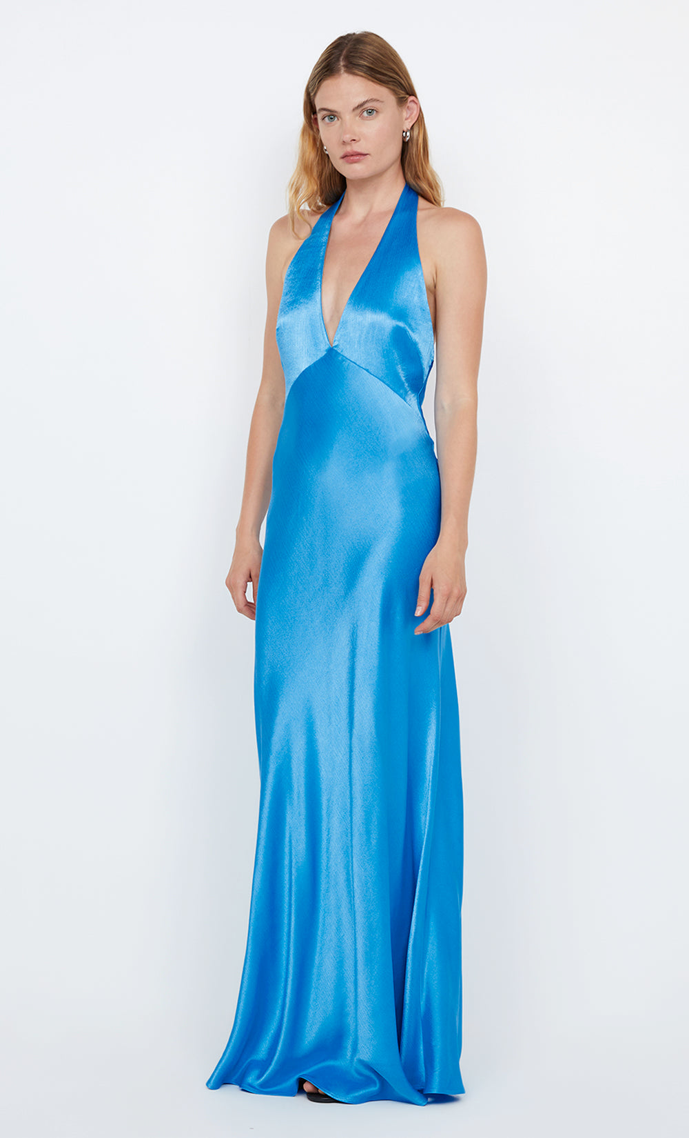 FRIDA HALTER DRESS - MID BLUE 10 FRIDA HALTER DRESS - MID BLUE 10
