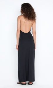TILLIE DRAPE MAXI DRESS - BLACK