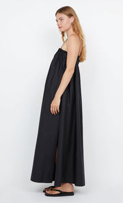 ALUCA PINTUCK MAXI DRESS - BLACK