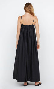 ALUCA PINTUCK MAXI DRESS - BLACK