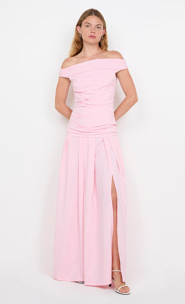APOLLINE MAXI DRESS - POWDER PINK - 