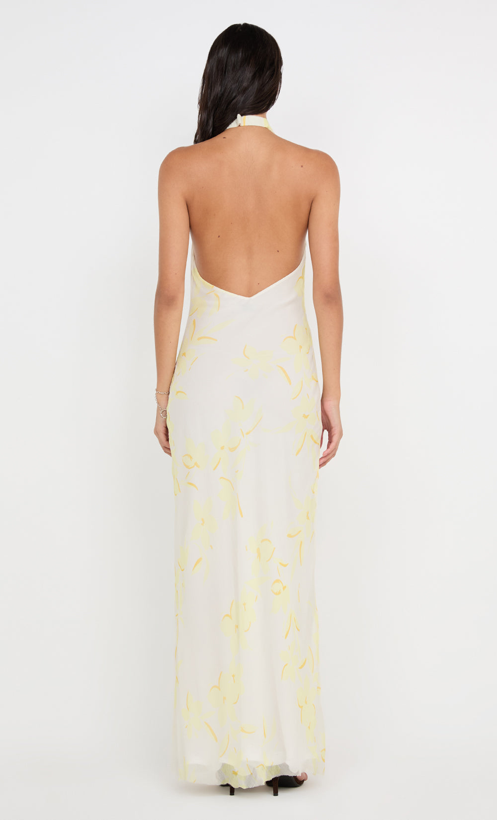 COLMAR WRAP MAXI DRESS - LEMON FLORAL