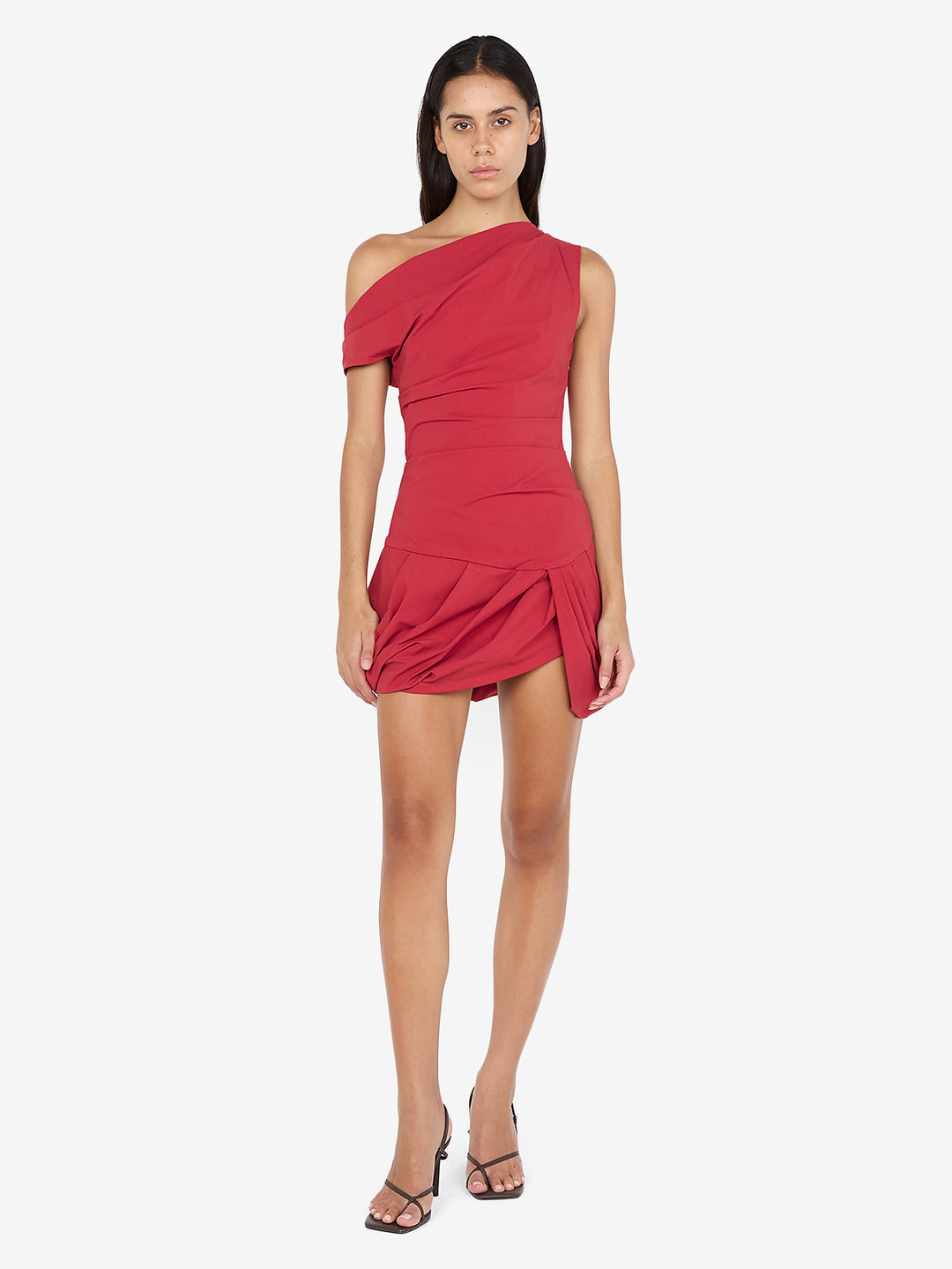 ANGELINA BUBBLE MINI DRESS - CHERRY