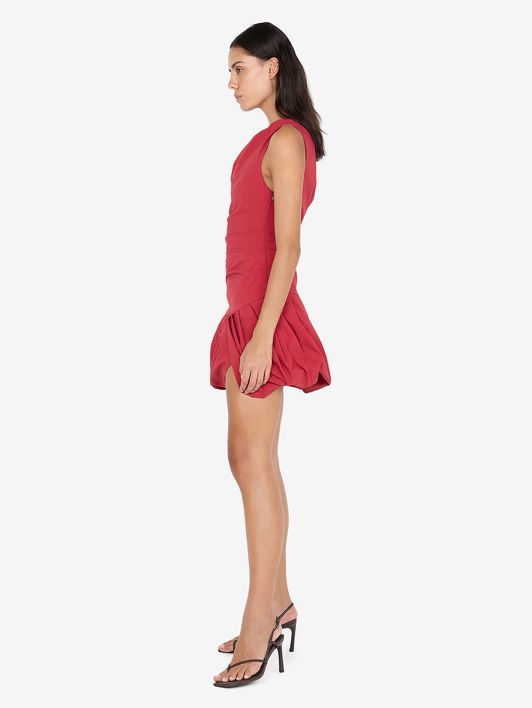 ANGELINA BUBBLE MINI DRESS - CHERRY