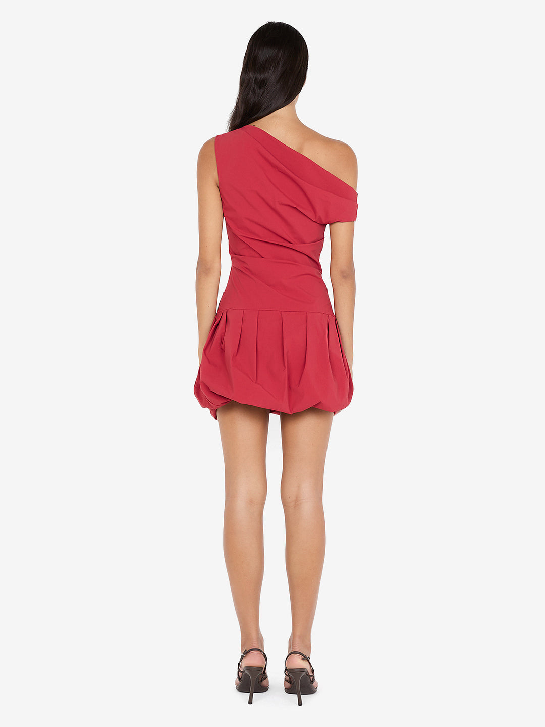 ANGELINA BUBBLE MINI DRESS - CHERRY
