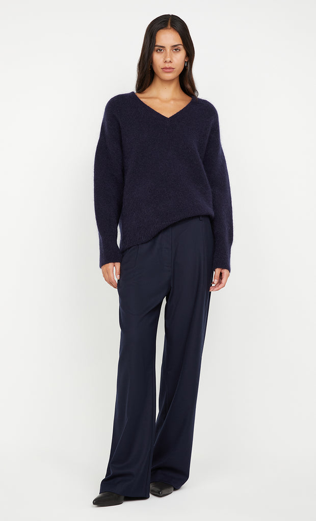 CAMPBELL V NECK JUMPER - INK