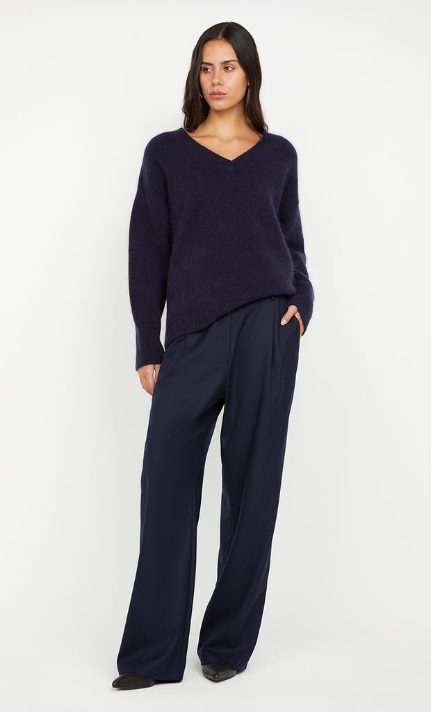 CAMPBELL V NECK JUMPER - INK