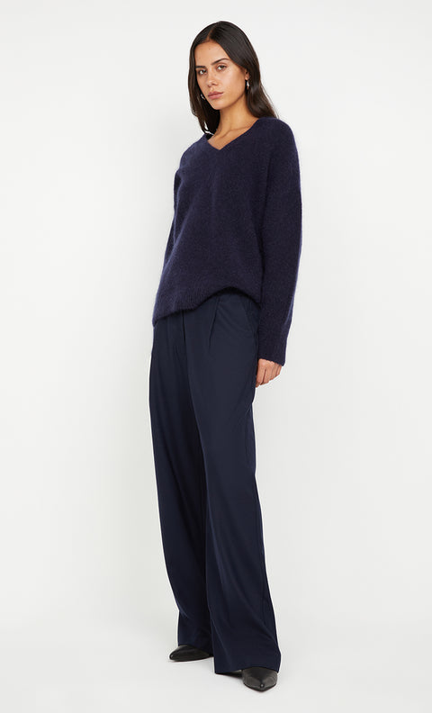 CAMPBELL V NECK JUMPER - INK