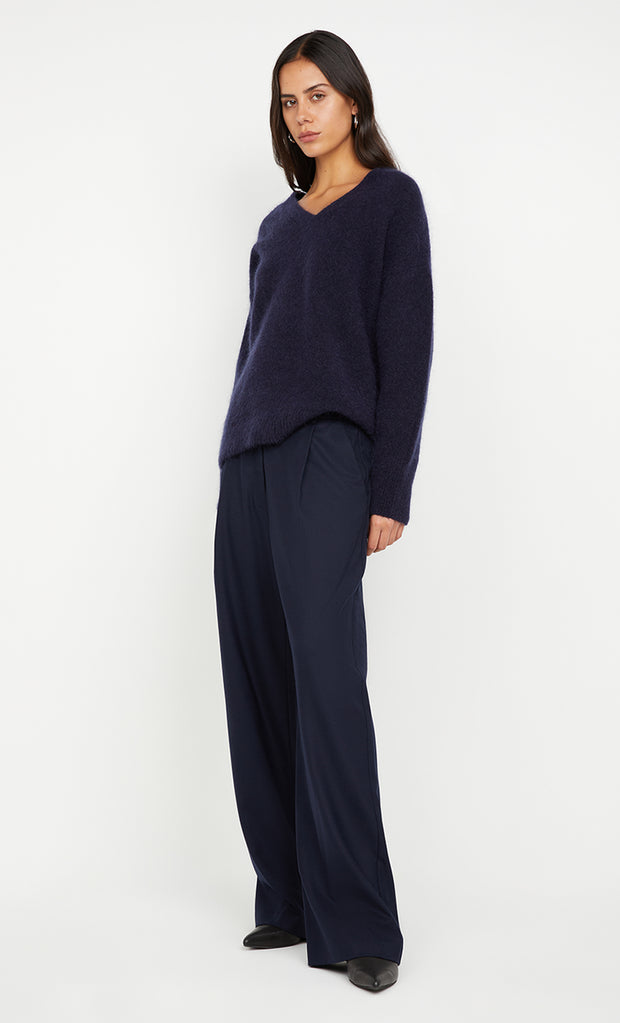 CAMPBELL V NECK JUMPER - INK