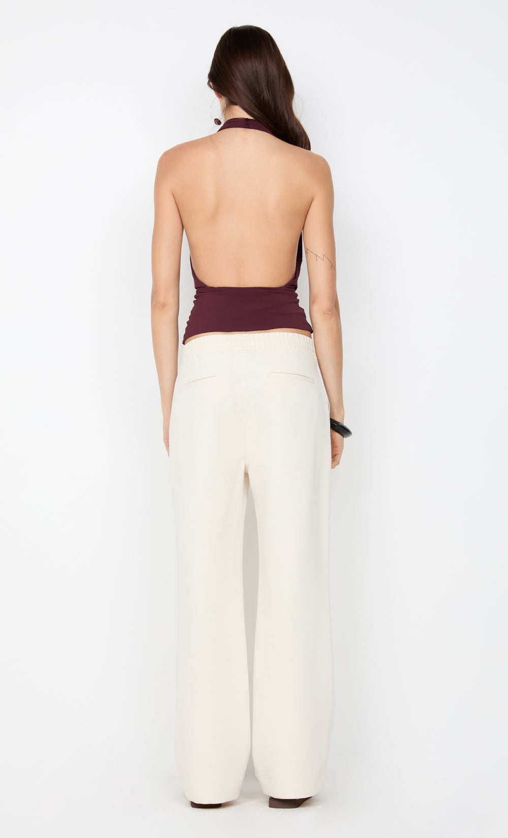 SONNIE HALTER TOP - PLUM