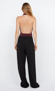 SONNIE HALTER TOP - PLUM