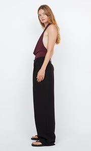 SONNIE HALTER TOP - PLUM