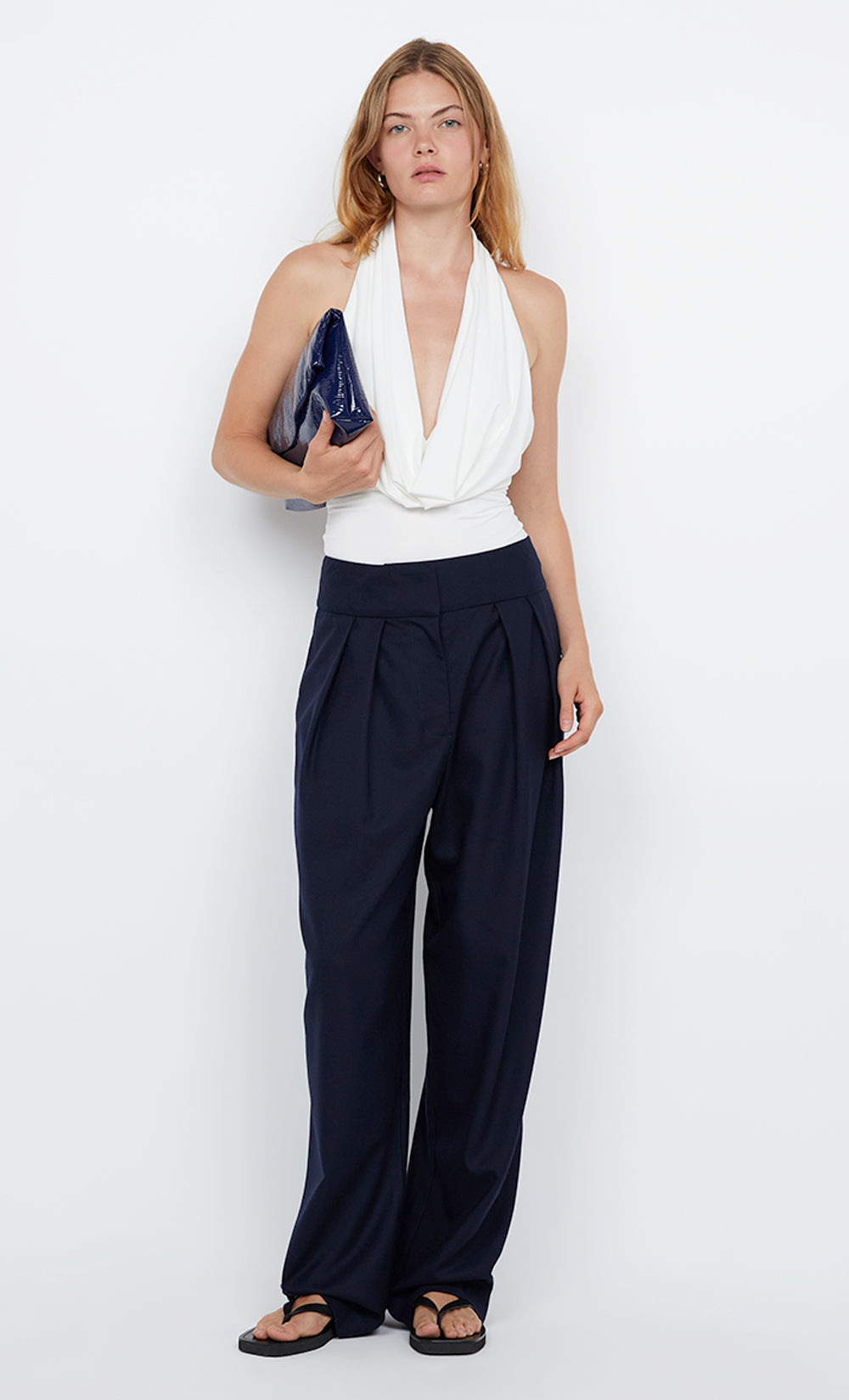 SONNIE HALTER TOP - WHITE