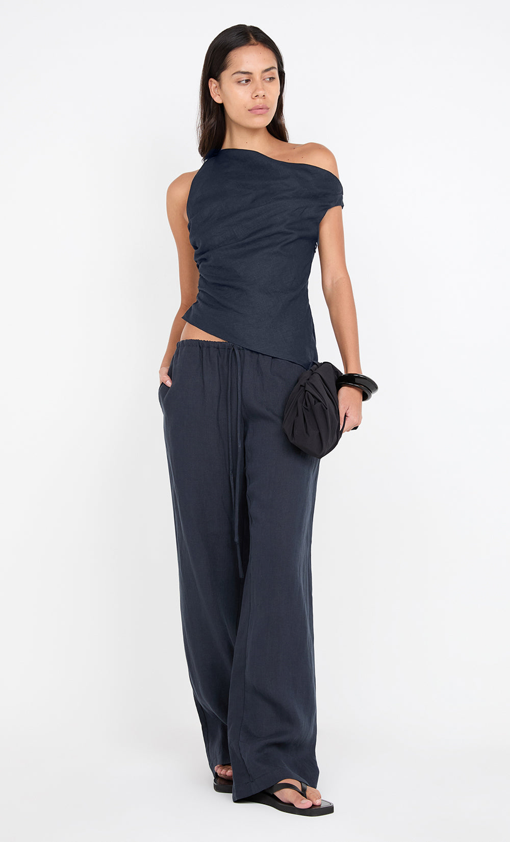 ELYCE ASYM TOP - INK