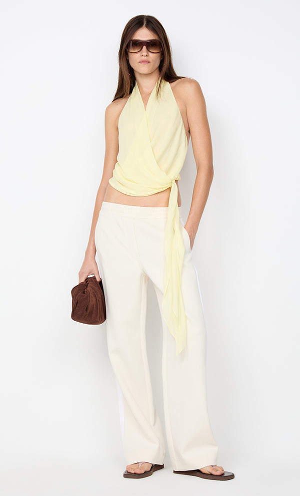 CELYSE HALTER TOP - ICE YELLOW