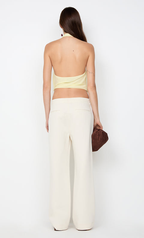 CELYSE HALTER TOP - ICE YELLOW