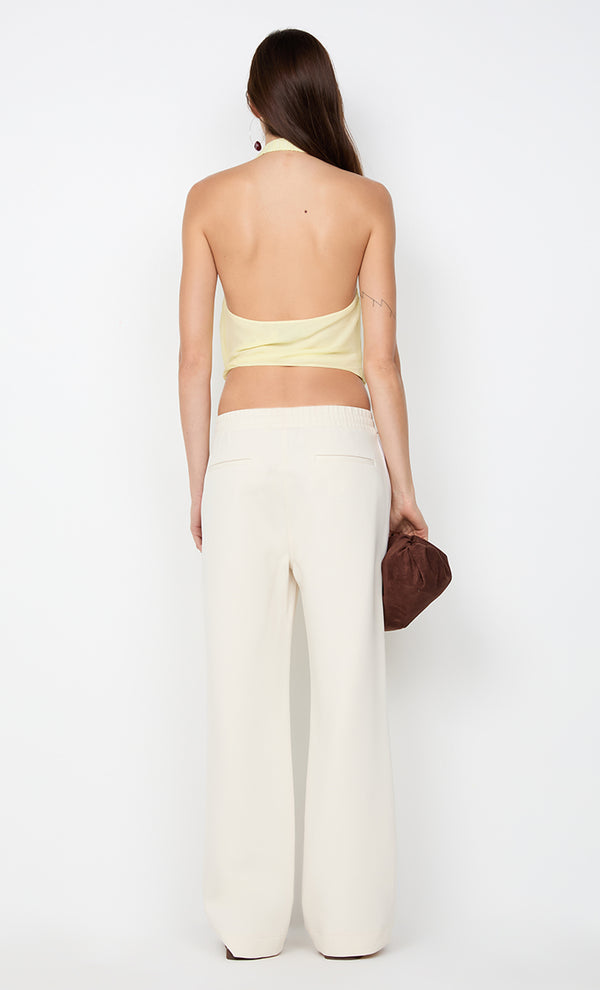 CELYSE HALTER TOP - ICE YELLOW
