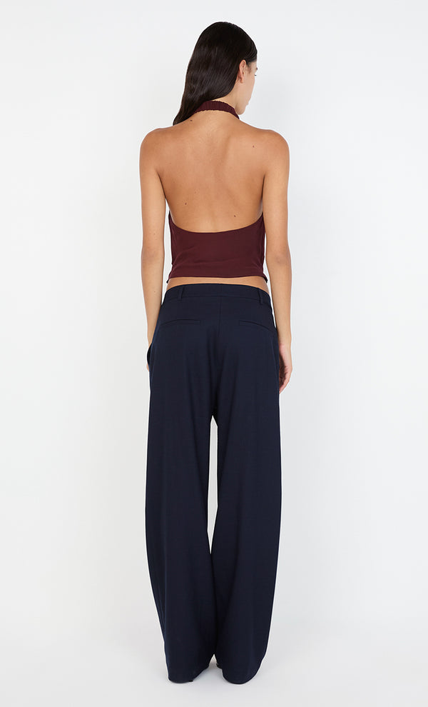 CELYSE HALTER TOP - PLUM