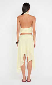 LOLITA ASYM SKIRT - ICE YELLOW