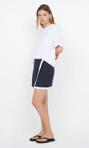 ELYCE MINI SKIRT - INK/WHITE