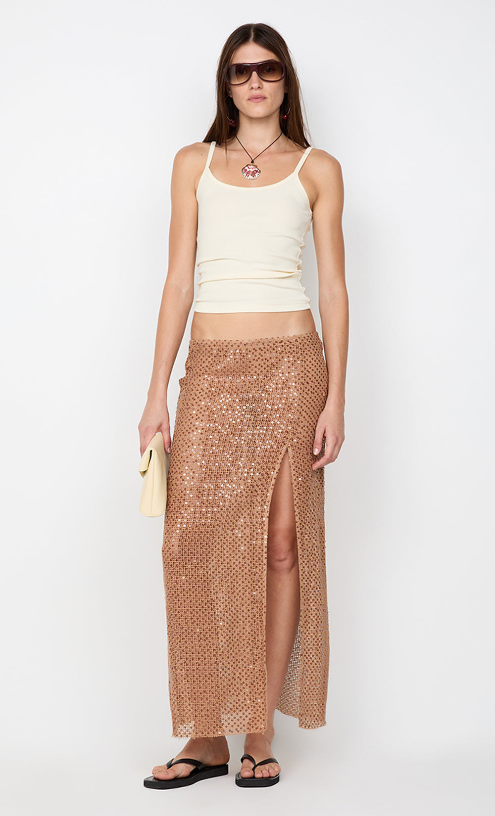 MARGOT MAXI SKIRT - CAMEL