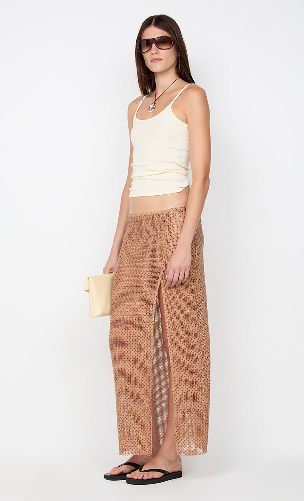 MARGOT MAXI SKIRT - CAMEL