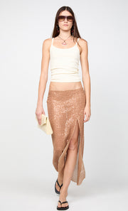 MARGOT MAXI SKIRT - CAMEL
