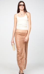 MARGOT MAXI SKIRT - CAMEL