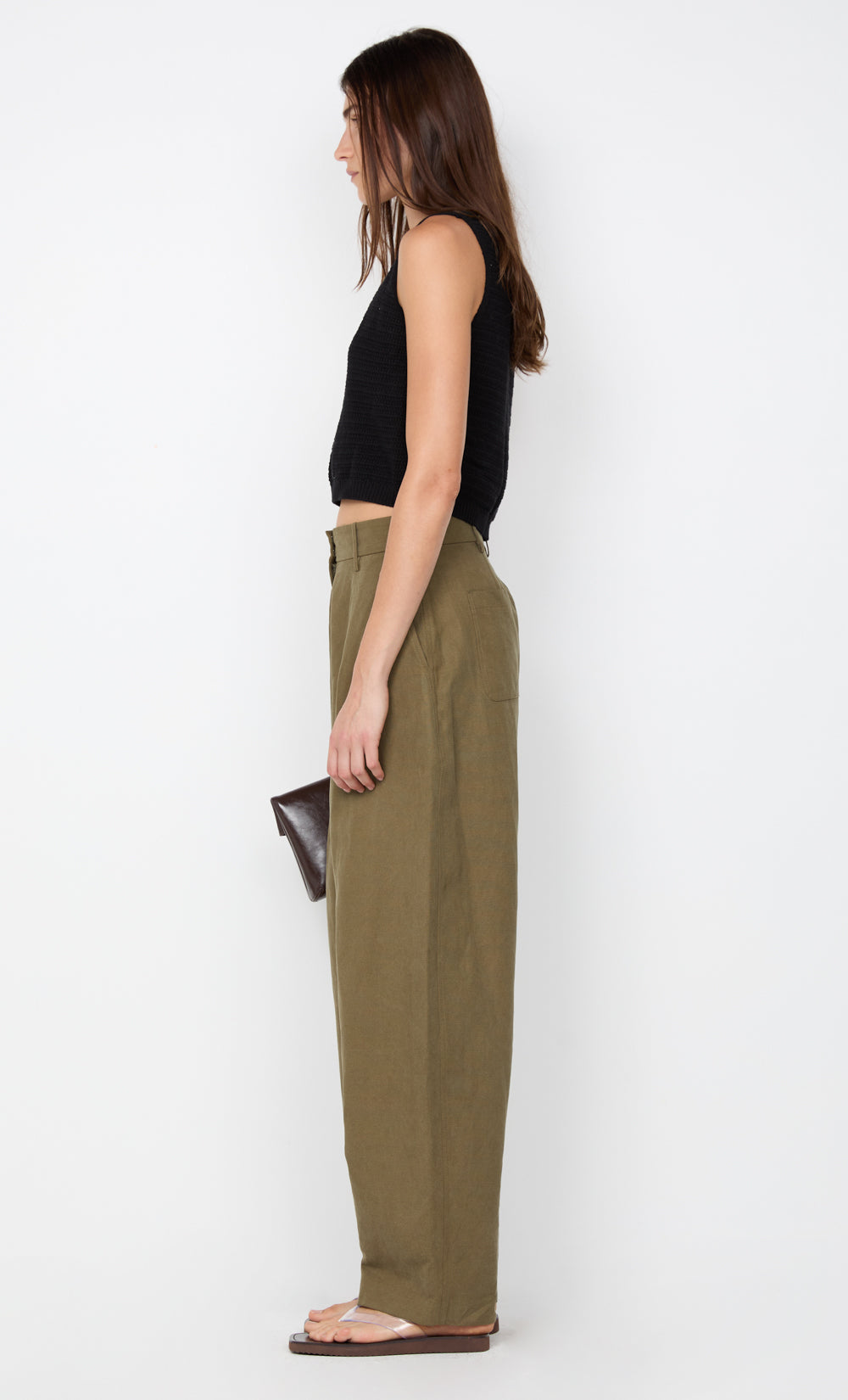 RAVYN V NECK VEST - BLACK