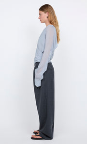 AURELIA WRAP TOP - CLOUD BLUE